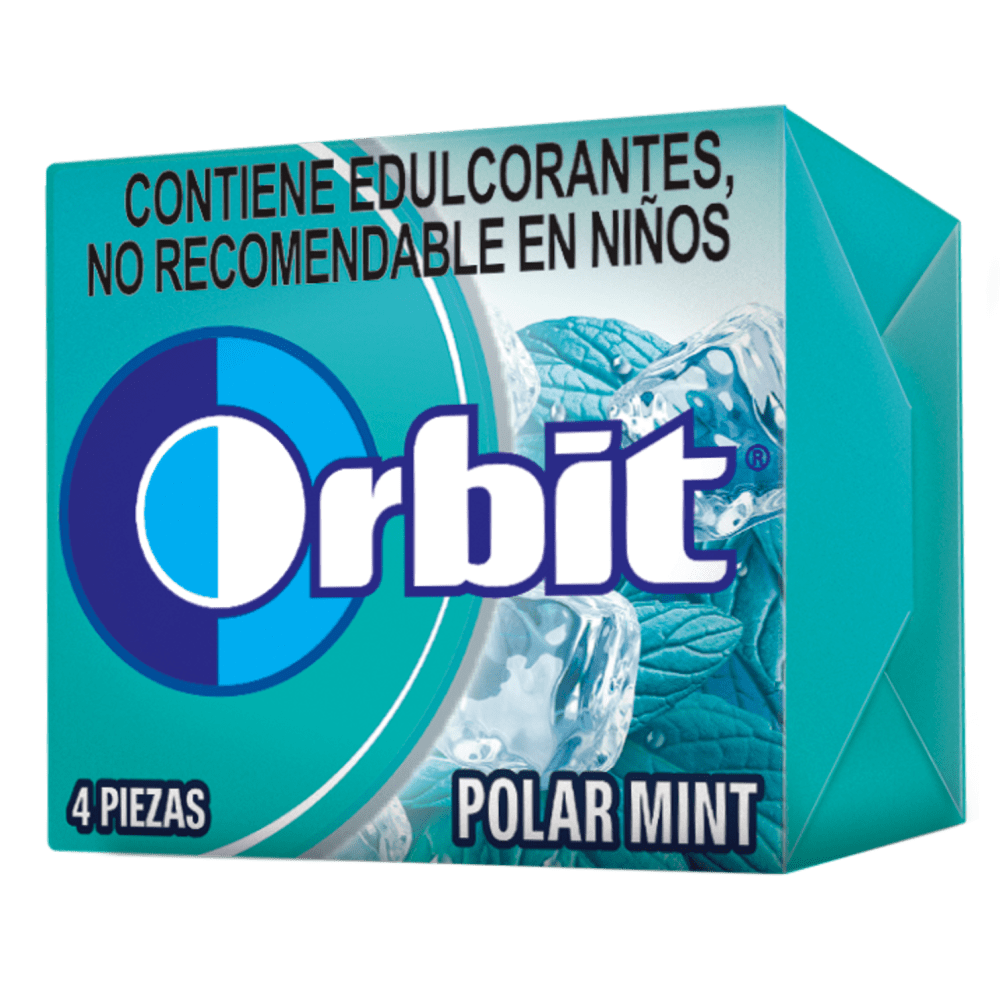 ORBIT Polar Mint 4 Pastillas Orbit Gum